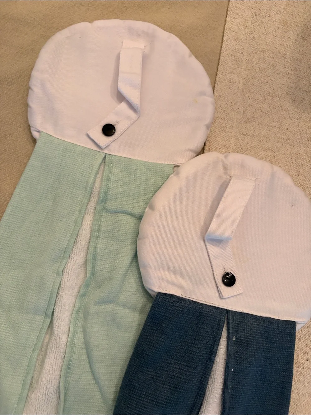 Disney Princess Plush Head Kitchen Towels - Mint Green & Charcoal